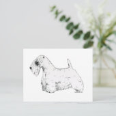 Sealyham Terrier Briefkaart (Staand voorkant)