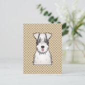 Sealyham Terrier Cartoon Briefkaart (Staand voorkant)