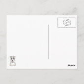 Sealyham Terrier Cartoon Briefkaart (Achterkant)