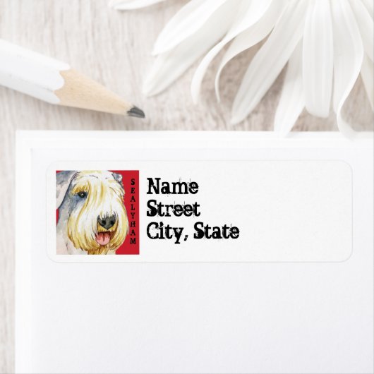 Sealyham Terrier Color Block Etiket (Insitu)