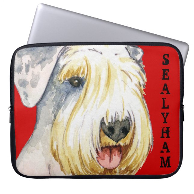 Sealyham Terrier Color Block Laptop Sleeve (Voorkant)