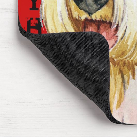 Sealyham Terrier Color Block Muismat (Hoek)