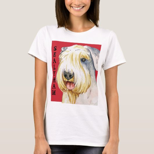 Sealyham Terrier Color Block T-shirt (Voorkant)