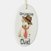 Sealyham Terrier Dad Ceramic Ornament (Rechts)