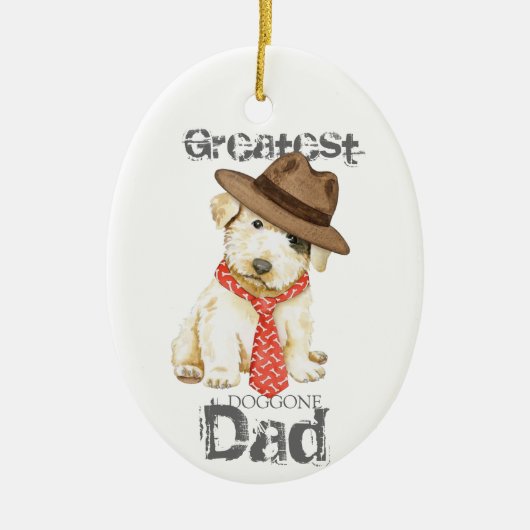 Sealyham Terrier Dad Ceramic Ornament (Voorkant)