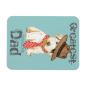 Sealyham Terrier Dad Magnet Magneet (Horizontaal)