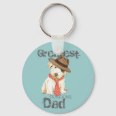 Sealyham Terrier Dad Sleutelhanger (Voorkant)