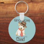 Sealyham Terrier Dad Sleutelhanger (Voorkant)