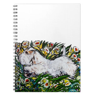 Sealyham Terrier Daffodils Notitieboek