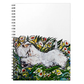 Sealyham Terrier Daffodils Notitieboek