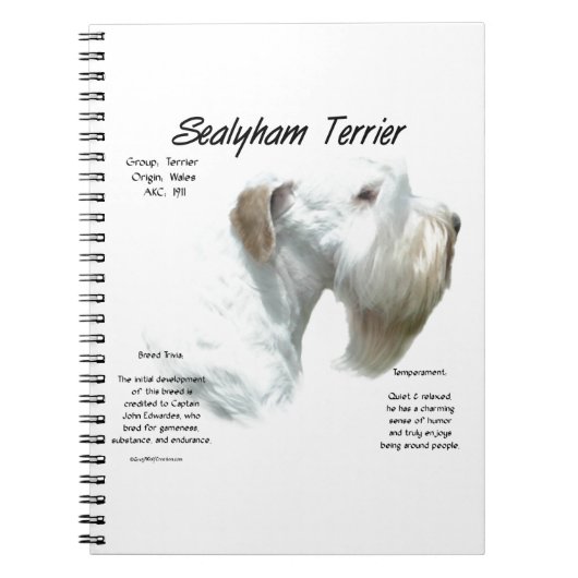 Sealyham Terrier Geschiedenis Notitieboek (Voorkant)
