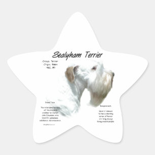 Sealyham Terrier Geschiedenis Ster Sticker