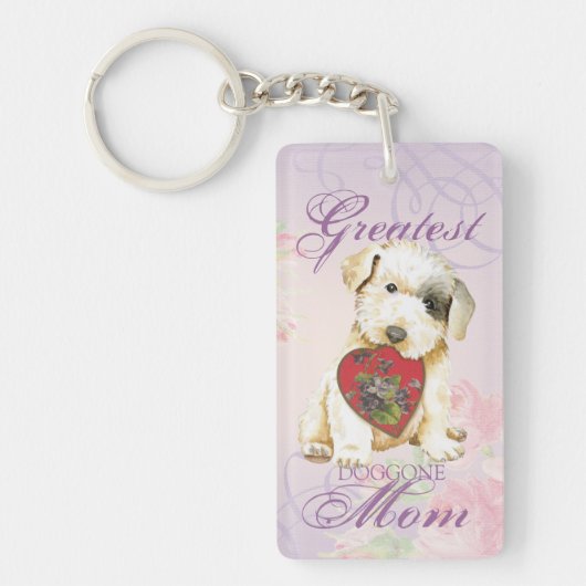 Sealyham Terrier Heart Ma Sleutelhanger (Voorkant)