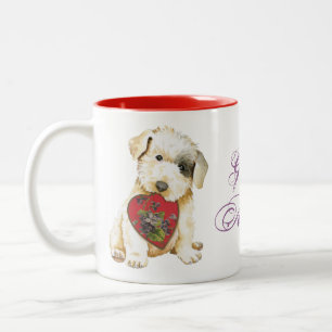 Sealyham Terrier Heart Ma Two-Tone Coffee Mok