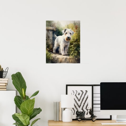 Sealyham Terrier Hondenkunst Print Poster (Thuiskantoor)