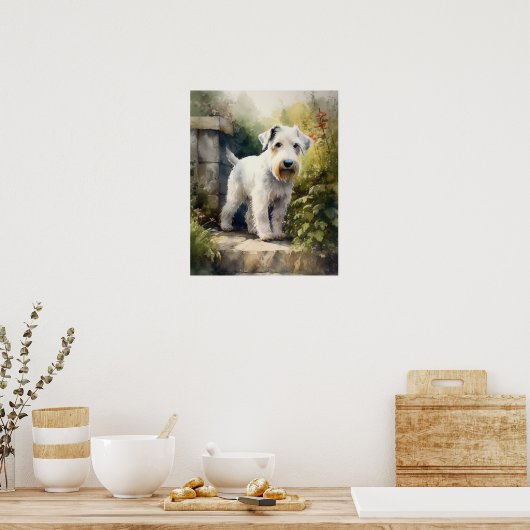 Sealyham Terrier Hondenkunst Print Poster (Keuken)