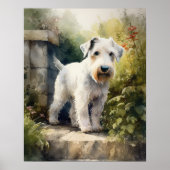Sealyham Terrier Hondenkunst Print Poster (Voorkant)