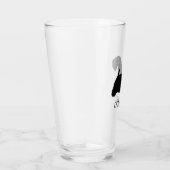 Sealyham Terrier hondensilhouet gepersonaliseerd Glas (Rechts)