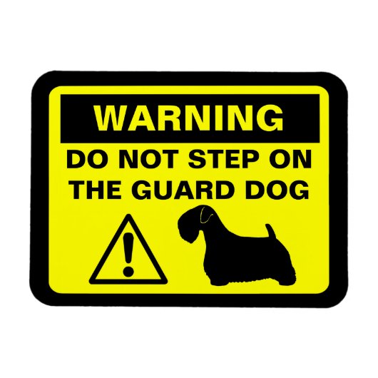 Sealyham Terrier Humoristische Guard Hond Waarschu Magneet (Horizontaal)