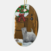 Sealyham Terrier Kerstcadeaus Ornament (Links)