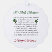 Sealyham Terrier-kerstcadeaus Ornament Kaart (Achterkant)