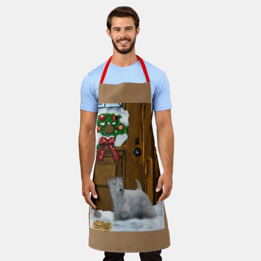 Sealyham Terrier-kerstcadeaus Schort (Gedragen)