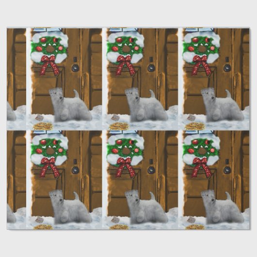 Sealyham Terrier Kerstmis Cadeaupapier