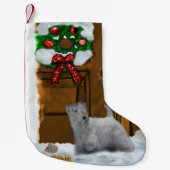 Sealyham Terrier Kerstmis Kleine Kerstsok (Voorkant)