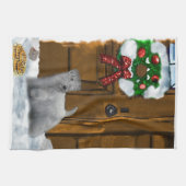 Sealyham Terrier Kerstmis Theedoek (Horizontaal)