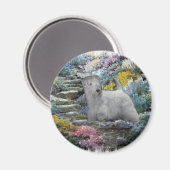 Sealyham Terrier Kunst Magneet (Voorkant / Achterkant)