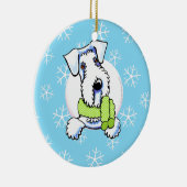 Sealyham Terrier laat het sneeuwen Keramisch Ornament (Rechts)