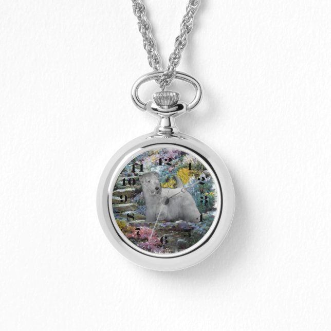 Sealyham Terrier Lovers Art Horloge (Voorkant)