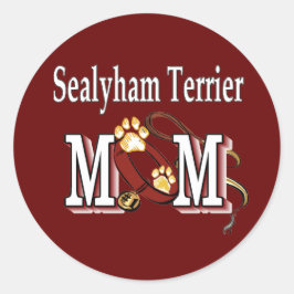 Sealyham Terrier MOM Gifts Ronde Sticker