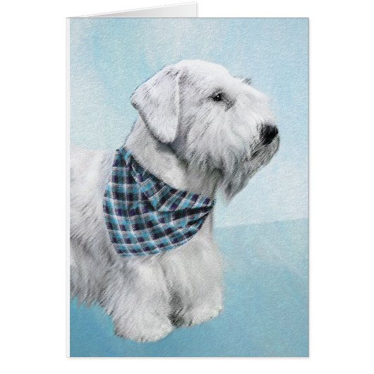 Sealyham Terrier Painting - Cute Original Dog Art (Voorkant)