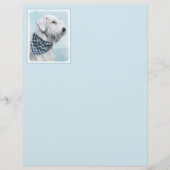 Sealyham Terrier Painting - Cute Original Dog Art (Voorkant)