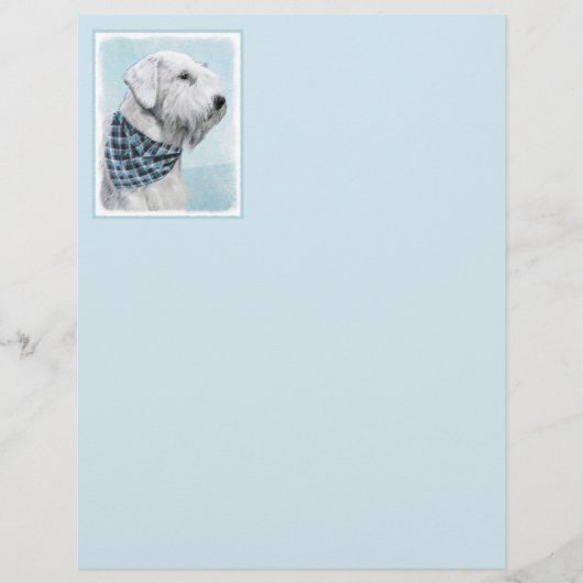 Sealyham Terrier Painting - Cute Original Dog Art (Voorkant)