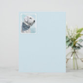 Sealyham Terrier Painting - Cute Original Dog Art (Staand voorkant)