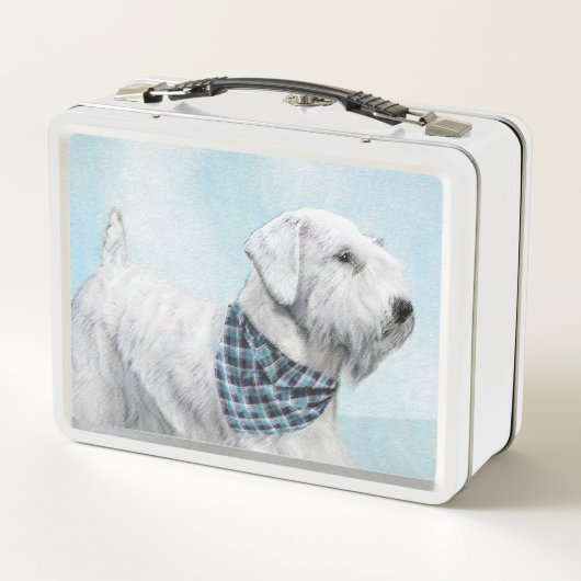 Sealyham Terrier Painting - Cute Original Dog Art (Achterkant)