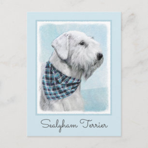 Sealyham Terrier Painting - Cute Original Dog Art Briefkaart