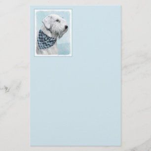 Sealyham Terrier Painting - Cute Original Dog Art Briefpapier