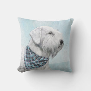 Sealyham Terrier Painting - Cute Original Dog Art Buitenkussen