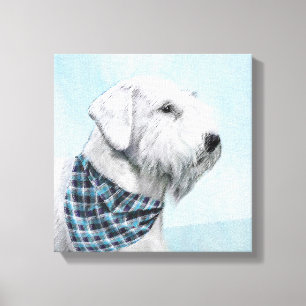 Sealyham Terrier Painting - Cute Original Dog Art Canvas Afdruk