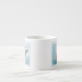 Sealyham Terrier Painting - Cute Original Dog Art Espresso Kop (Voorkant)