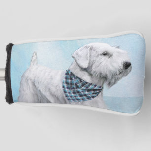 Sealyham Terrier Painting - Cute Original Dog Art Golfheadcover