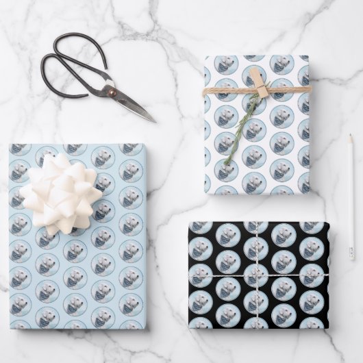 Sealyham Terrier Painting - Cute Original Dog Art Inpakpapier Vel (Voorkant)