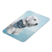Sealyham Terrier Painting - Cute Original Dog Art Magneet (Linkerzijde)