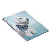 Sealyham Terrier Painting - Cute Original Dog Art Notitieboek (Rechterzijde)
