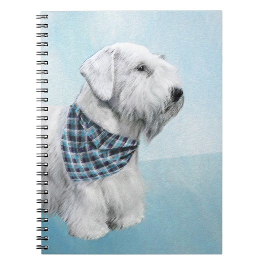 Sealyham Terrier Painting - Cute Original Dog Art Notitieboek (Voorkant)