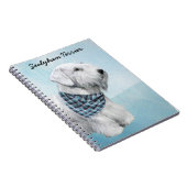 Sealyham Terrier Painting - Cute Original Dog Art Notitieboek (Rechterzijde)
