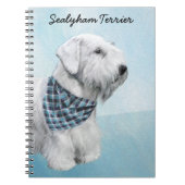 Sealyham Terrier Painting - Cute Original Dog Art Notitieboek (Voorkant)